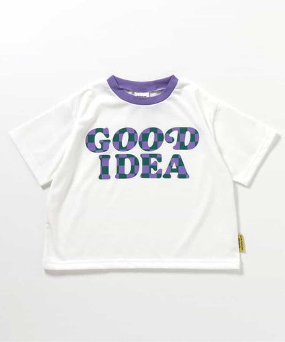 Japanese children's clothing BREEZE quick-drying water-absorbing printed tops 80-140cm boys'/girls' summer TOPS 