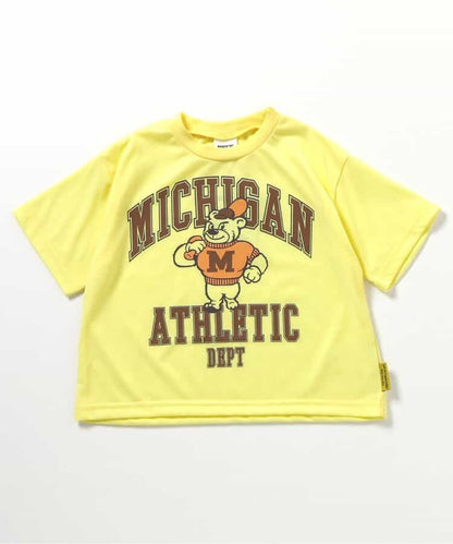 Japanese children's clothing BREEZE quick-drying water-absorbing printed tops 80-140cm boys'/girls' summer TOPS 