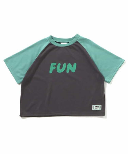 Japanese children's clothing BREEZE water-absorbing quick-drying letter print top 80-140cm boys' summer TOPS 