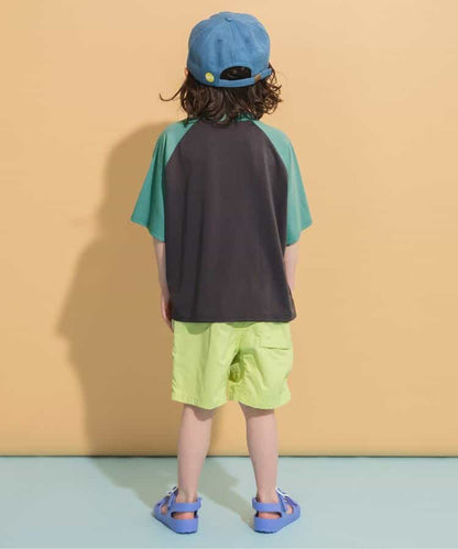 Japanese children's clothing BREEZE water-absorbing quick-drying letter print top 80-140cm boys' summer TOPS 