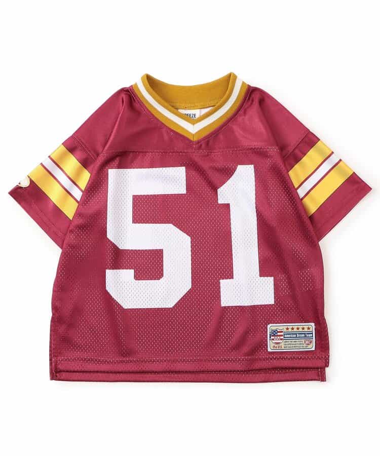 Japanese children's clothing BREEZE mesh numbered sports top 90-140cm boys/girls summer TOPS 