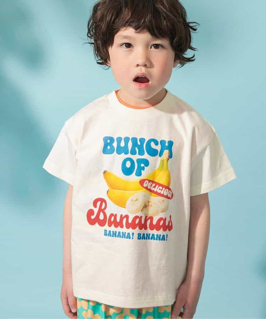 Japanese children's clothing BREEZE printed pattern tops 80-140cm boys/girls summer TOPS 
