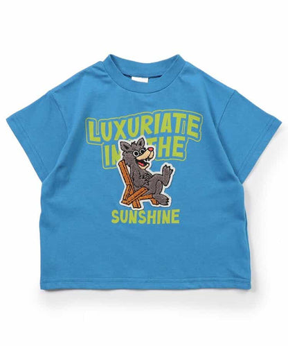 Japanese children's clothing BREEZE fur pattern top 80-140cm boys/girls summer TOPS 