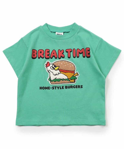 Japanese children's clothing BREEZE fur pattern top 80-140cm boys/girls summer TOPS 