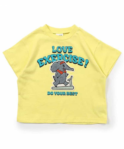 Japanese children's clothing BREEZE fur pattern top 80-140cm boys/girls summer TOPS 