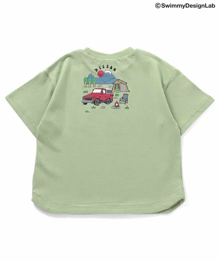 Japanese children's clothing BREEZE car print top 80-140cm boys' summer TOPS 