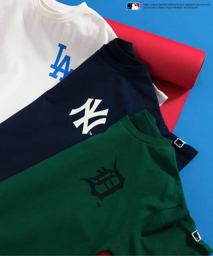 Japanese children's clothing BREEZE x MLB printed top 80-140cm boys' summer TOPS 