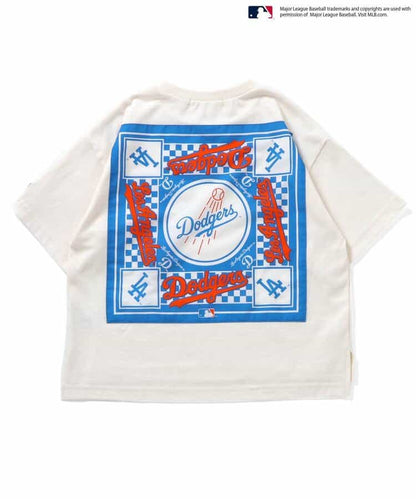 Japanese children's clothing BREEZE x MLB printed top 80-140cm boys' summer TOPS 
