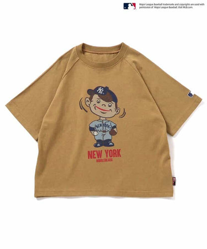 Japanese children's clothing BREEZE x MLB printed top 80-140cm boys' summer TOPS 