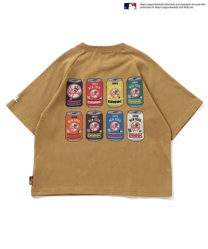 Japanese children's clothing BREEZE x MLB printed top 80-140cm boys' summer TOPS 