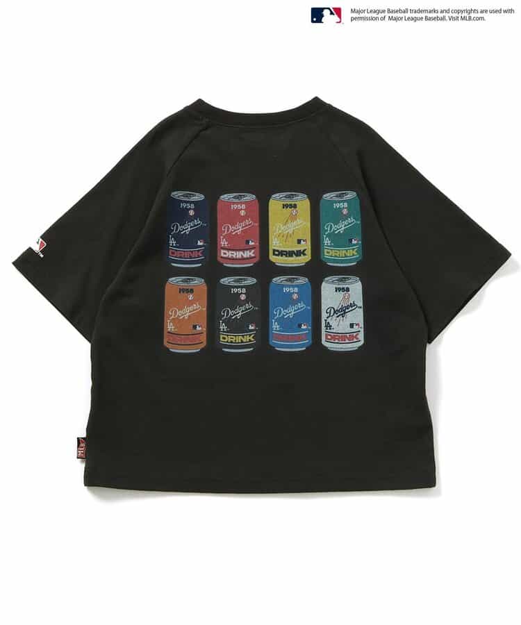Japanese children's clothing BREEZE x MLB printed top 80-140cm boys' summer TOPS 