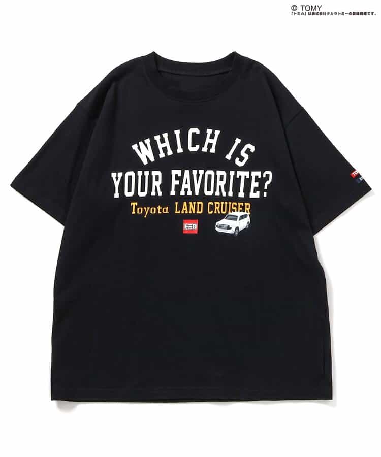 Japanese children's clothing BREEZE x TOMICA printed top ML adult summer TOPS 