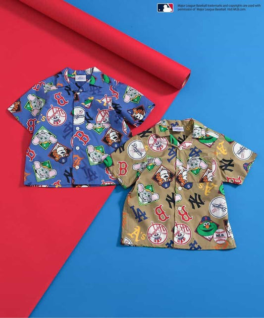 BREEZE x MLB Shirt (80-140cm) for Boys (Summer TOPS) 