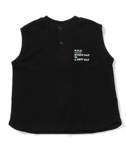 Japanese children's clothing BREEZE embroidered letter vest 80-140cm boys' summer TOPS 