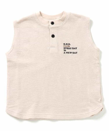 Japanese children's clothing BREEZE embroidered letter vest 80-140cm boys' summer TOPS 