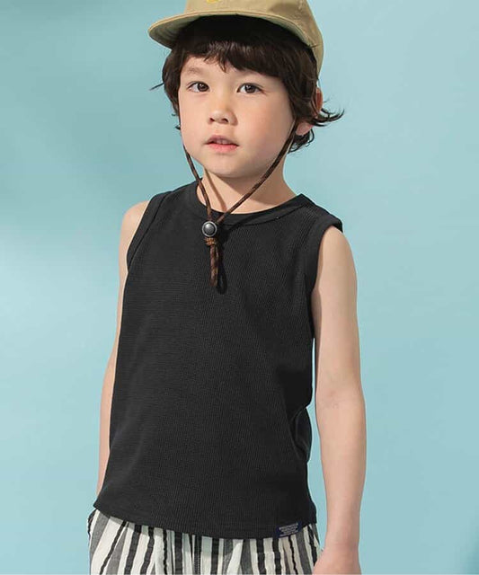 Japanese children's clothing BREEZE waffle vest 80-150cm boys/girls summer TOPS 