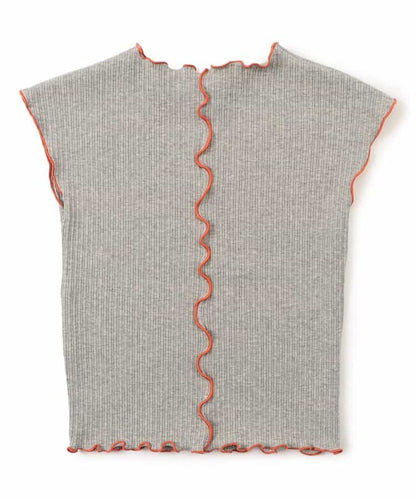Japanese children's clothing BREEZE soft ribbed vest 80-140cm girls summer TOPS 