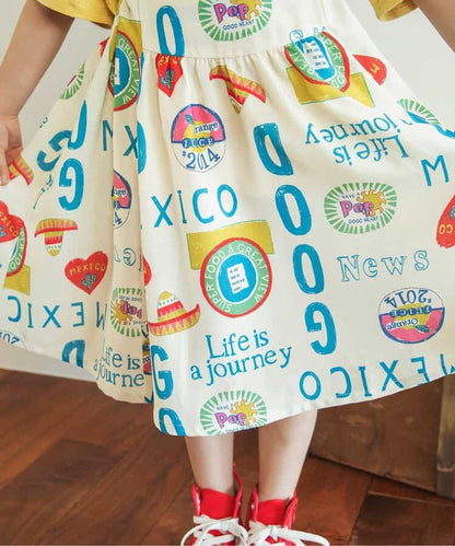 BREEZE Quick-Drying Holiday Style Sling Dress (80-140cm) for Girls (Summer Dresses) 