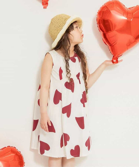 Japanese children's clothing BREEZE flared dress 80-140cm girls summer TOPS 