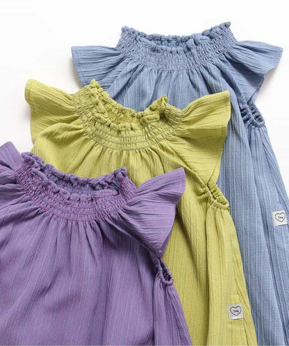 Japanese children's clothing BREEZE pleated dress 80-140cm girls summer dresses 