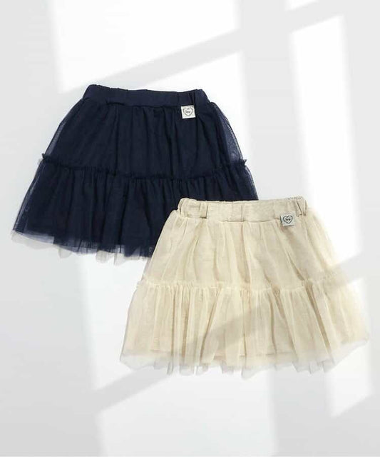 Japanese children's clothing BREEZE tulle short skirt 80-140cm girls summer SKIRTS 