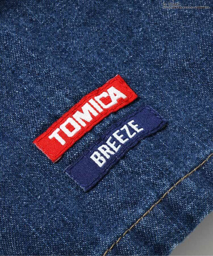 BREEZE x TOMICA Denim Overalls (90-120cm) for Boys (Summer Jumpsuit) 