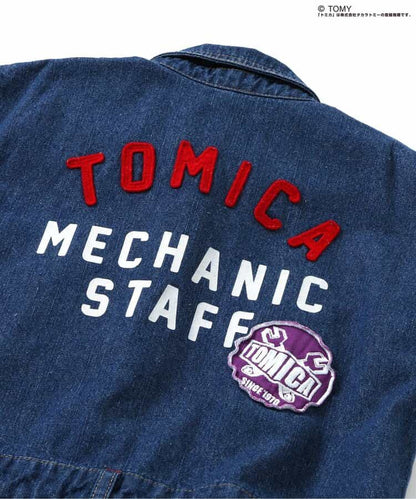 BREEZE x TOMICA Denim Overalls (90-120cm) for Boys (Summer Jumpsuit) 