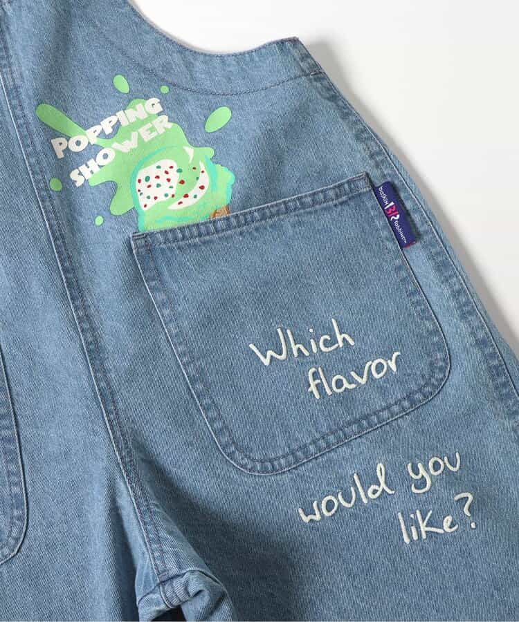 BREEZE x Baskin-Robbins Denim Overalls (80-130cm) for Boys and Girls (Summer Jumpsuit) 