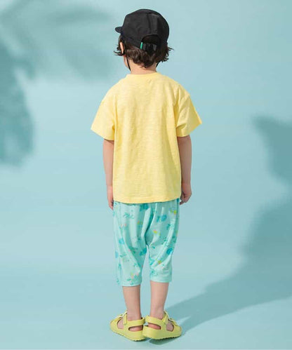 Japanese children's clothing BREEZE mesh fabric casual cropped pants 80-130cm boys'/girls' summer PANTS 