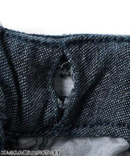 Japanese children's clothing BREEZE tassel denim straight pants 80-140cm girls summer PANTS 