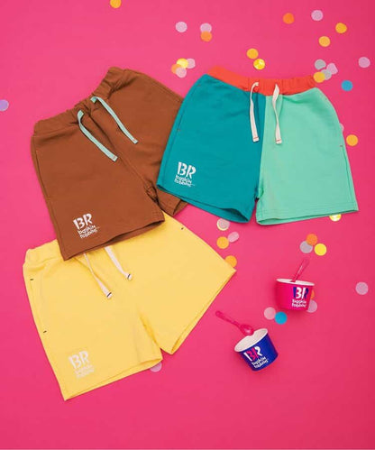Japanese children's clothing BREEZE x Baskin-Robbins shorts 80-140cm boys' summer PANTS 