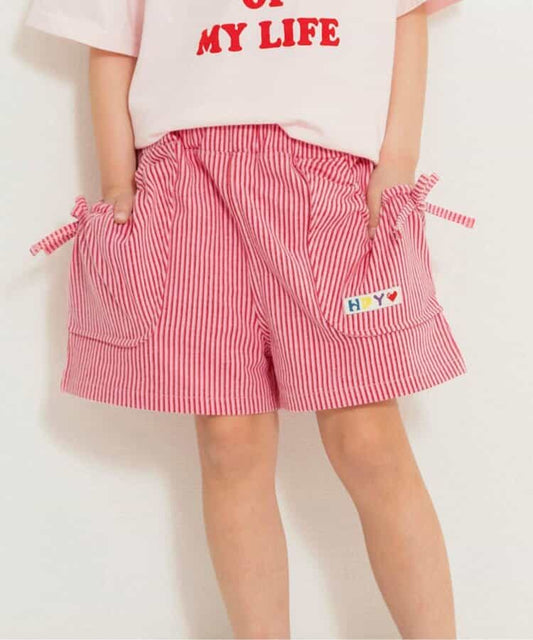 Japanese children's clothing BREEZE striped shorts 80-140cm girls summer PANTS 