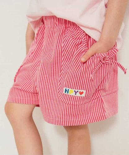 Japanese children's clothing BREEZE striped shorts 80-140cm girls summer PANTS 