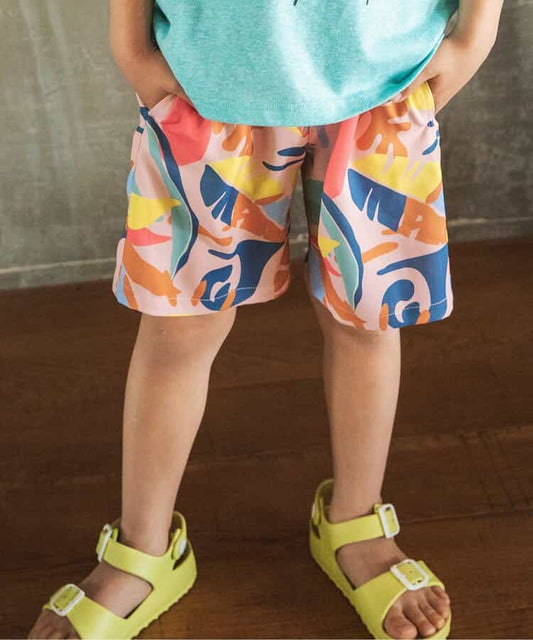 Japanese children's clothing BREEZE quick-drying vacation style shorts 80-140cm boys'/girls' summer PANTS 