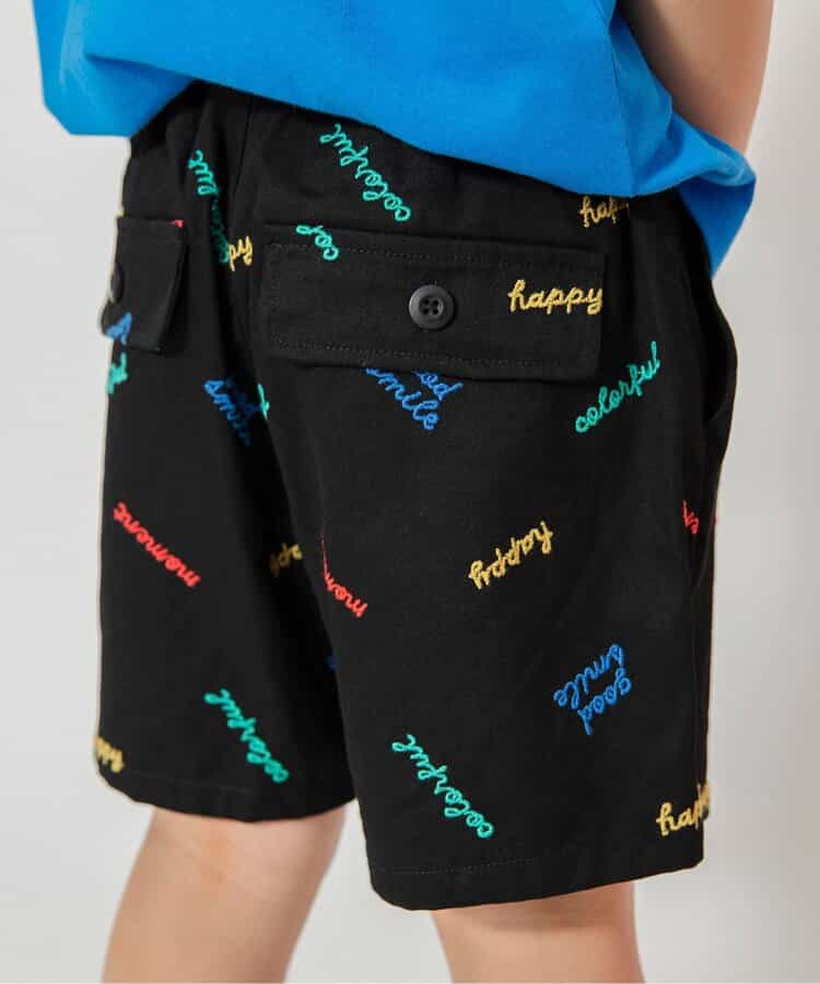 Japanese children's clothing BREEZE embroidered letter top 80-140cm boys' summer PANTS 