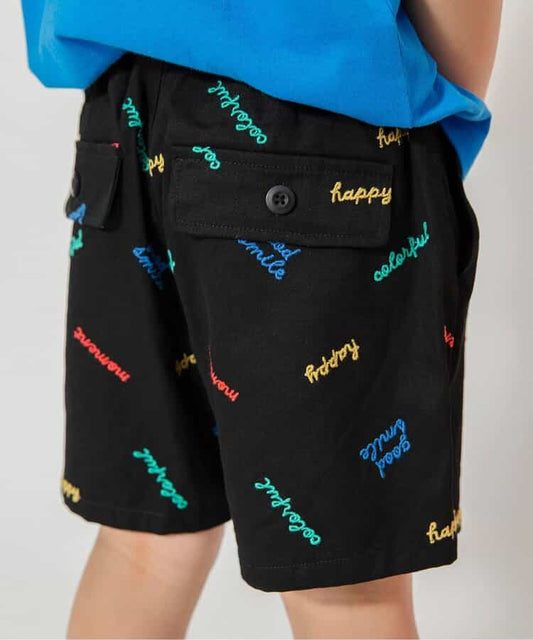 Japanese children's clothing BREEZE embroidered letter top 80-140cm boys' summer PANTS 