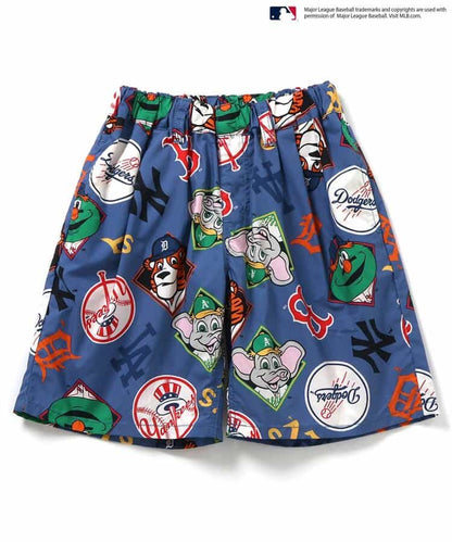 Japanese children's clothing BREEZE x MLB print shorts 80-140cm boys' summer PANTS 