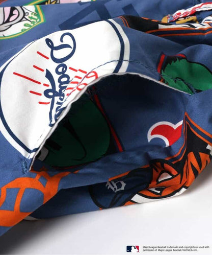 Japanese children's clothing BREEZE x MLB print shorts 80-140cm boys' summer PANTS 