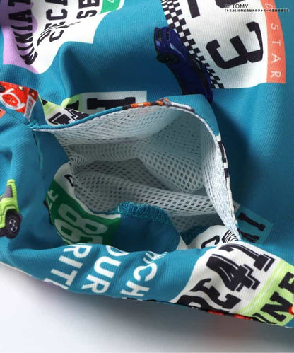 BREEZE x TOMICA UV-Proof Amphibious Beach Shorts (80-130cm) for Boys (Japanese Kidswear) Summer Swimwear Special 