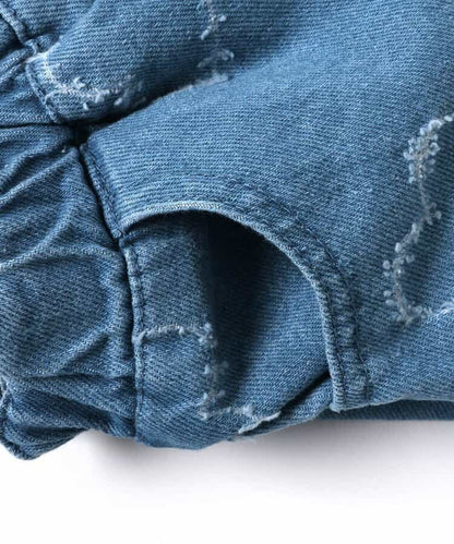 Japanese children's clothing BREEZE heart-shaped denim skirt 80-140cm girls summer SKIRTS 
