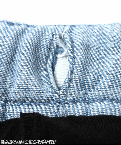 Japanese children's clothing BREEZE heart-shaped denim skirt 80-140cm girls summer SKIRTS 