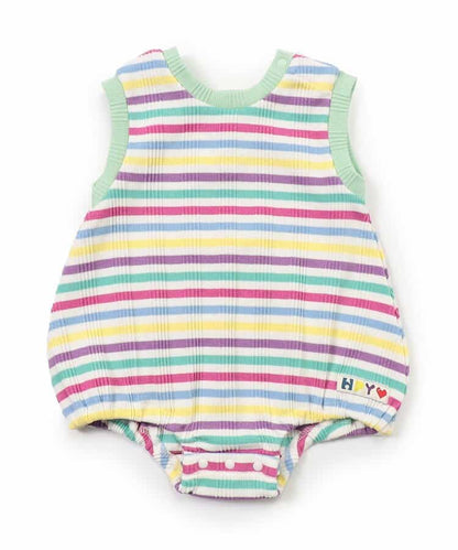 BREEZE Striped Jumpsuit (70-80cm) for Girls (Summer Jumpsuit for Newborns) 