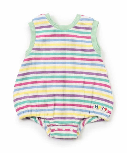 BREEZE Striped Jumpsuit (70-80cm) for Girls (Summer Jumpsuit for Newborns) 