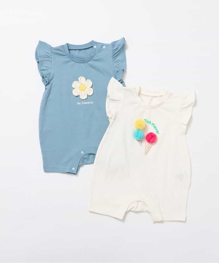 日本童裝 BREEZE 立體圖案連衣 70-80cm 女童款 初生嬰兒 夏季 Jumpsuit