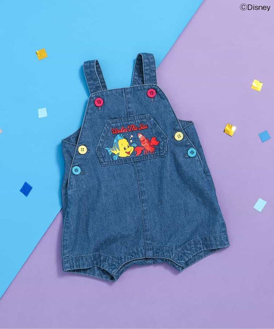 BREEZE x Disney The Little Mermaid Denim Jumpsuit (70-80cm) for Girls (Summer Jumpsuit for Newborns) 