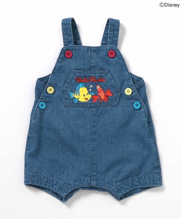 BREEZE x Disney The Little Mermaid Denim Jumpsuit (70-80cm) for Girls (Summer Jumpsuit for Newborns) 