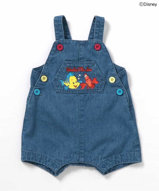 BREEZE x Disney The Little Mermaid Denim Jumpsuit (70-80cm) for Girls (Summer Jumpsuit for Newborns) 