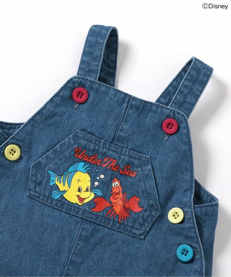 BREEZE x Disney The Little Mermaid Denim Jumpsuit (70-80cm) for Girls (Summer Jumpsuit for Newborns) 