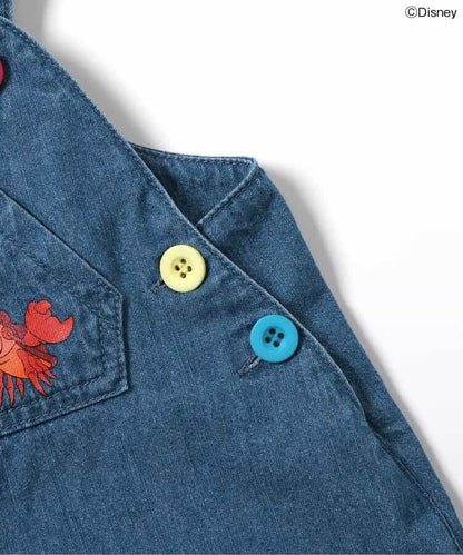 BREEZE x Disney The Little Mermaid Denim Jumpsuit (70-80cm) for Girls (Summer Jumpsuit for Newborns) 