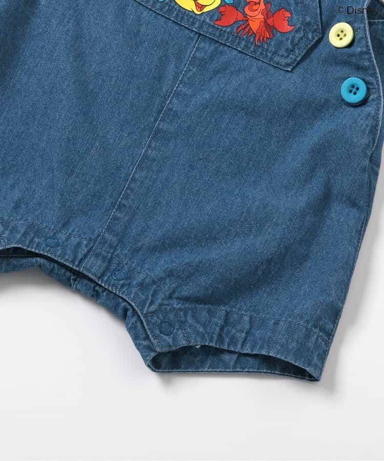 BREEZE x Disney The Little Mermaid Denim Jumpsuit (70-80cm) for Girls (Summer Jumpsuit for Newborns) 